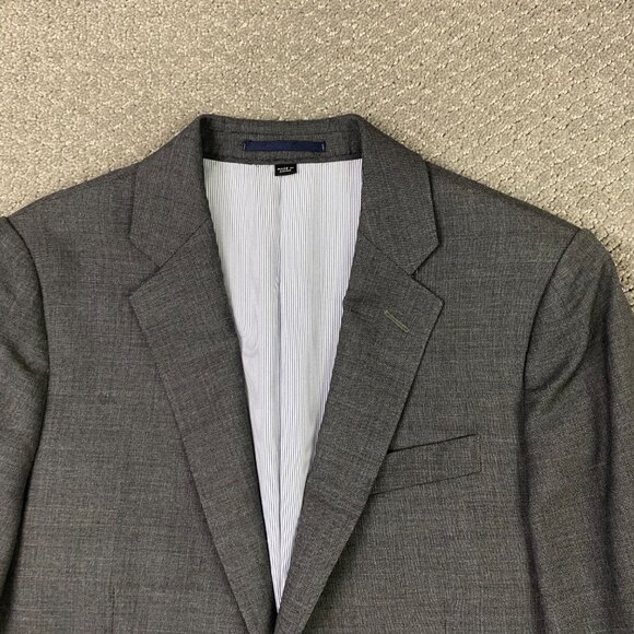 J. Crew Ludlow Slim Blazer Suit Coat Men's 38S Gray Tollegno 1900 Stretch - Picture 2 of 15